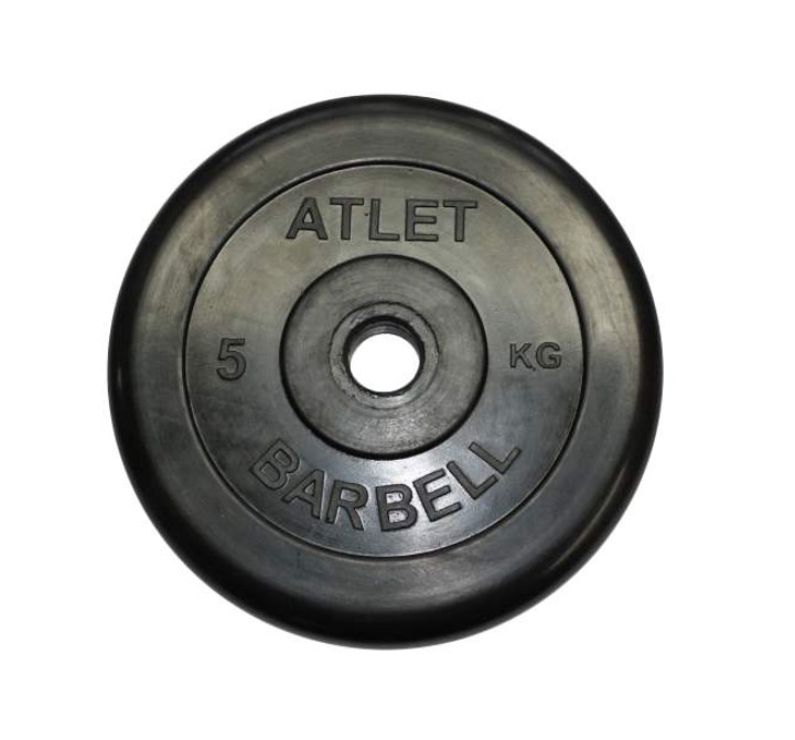 фото Диск обрезиненный atlet mb d-31 5k 28266400 mb barbell