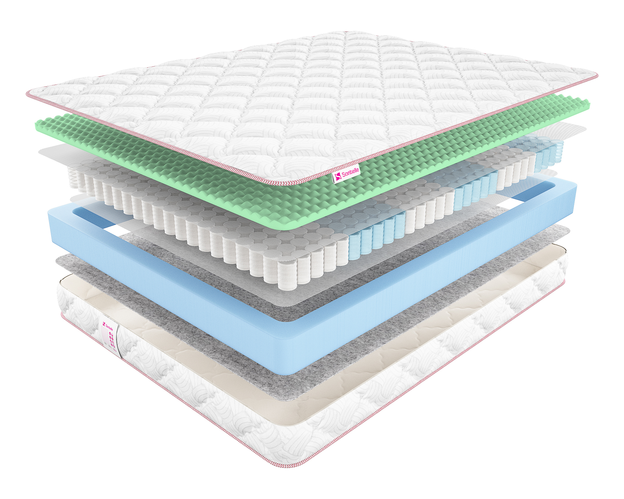 

Матрас Sontelle Furor Balance Side 120x200, Белый, Furor Balance Side