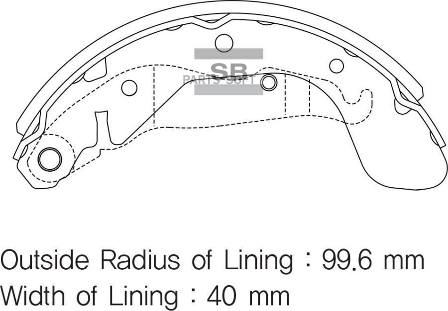 

Колодки Барабанные Opel Astra F, Vectra A Sa152 Sangsin brake арт. SA152