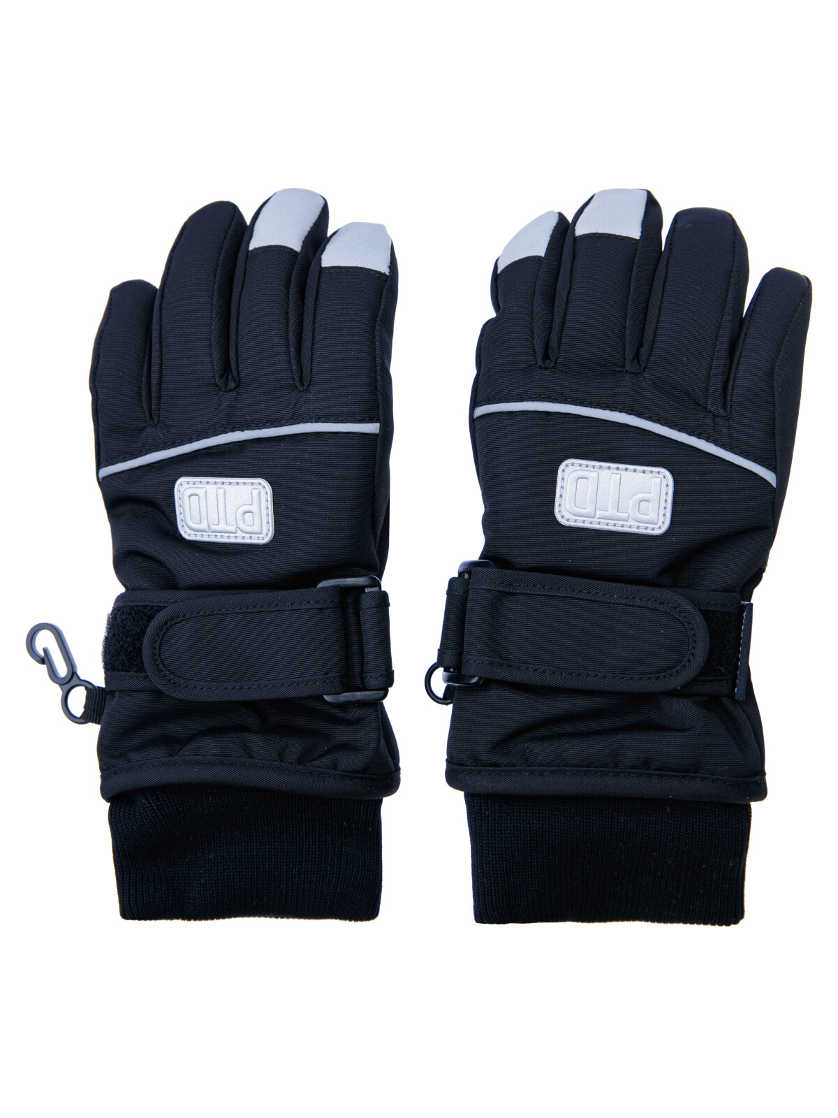 Перчатки текстильные для мальчиков PlayToday, черный, 13 (98-104 см)