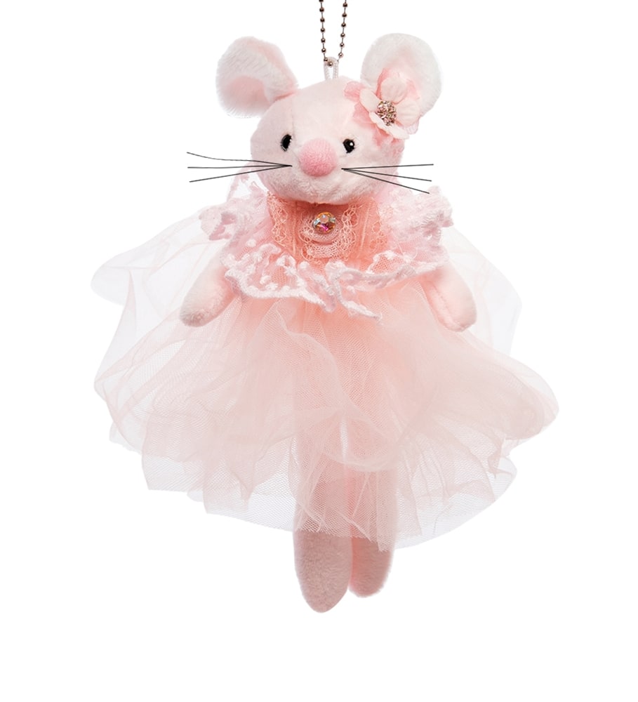 фото Елочная игрушка art east мышка бледно-розовая 801063 20 см 1 шт.