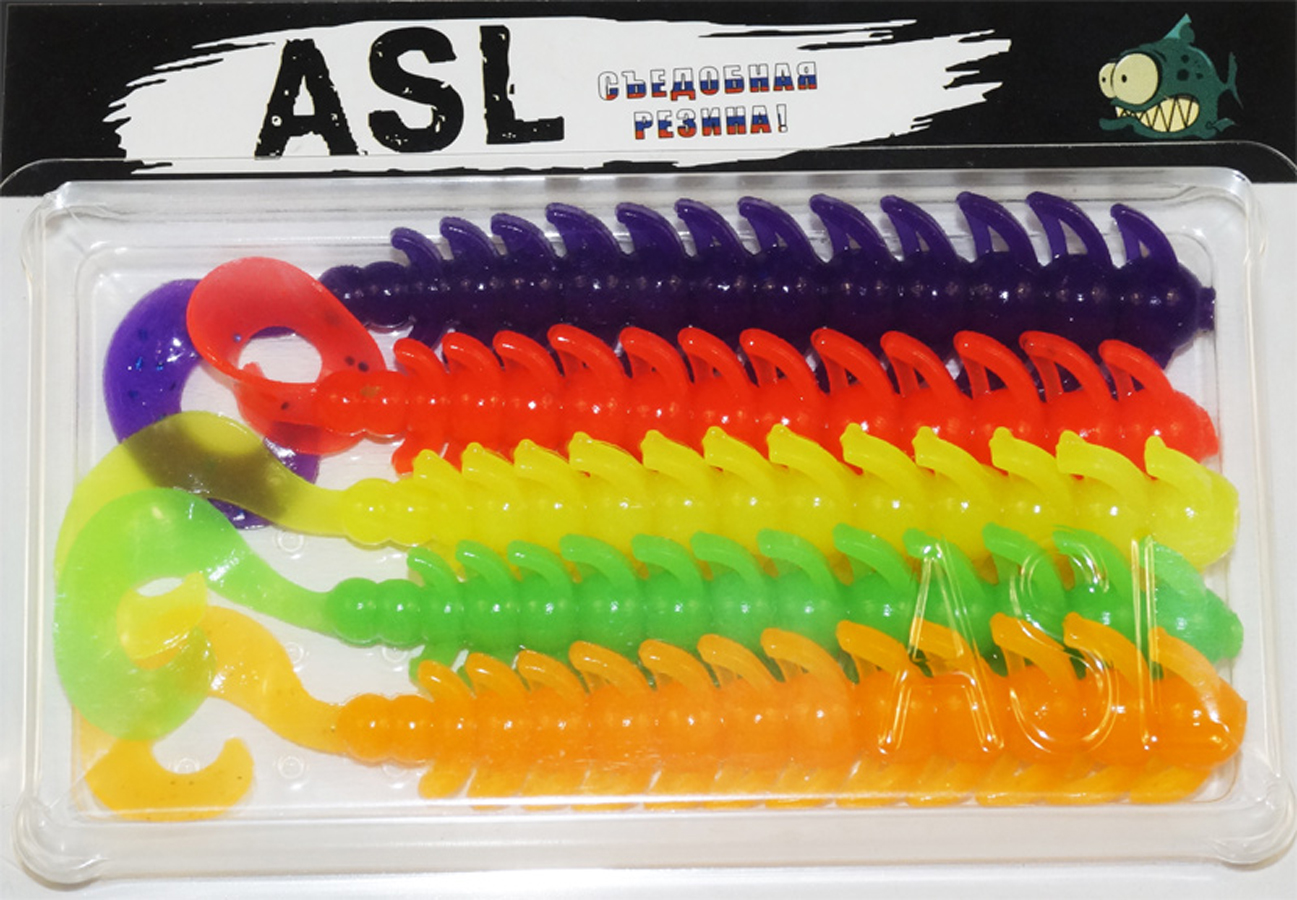 

Силиконовая приманка ASL Бакси цв. mix 3 L-5см 10шт/уп, Бакси