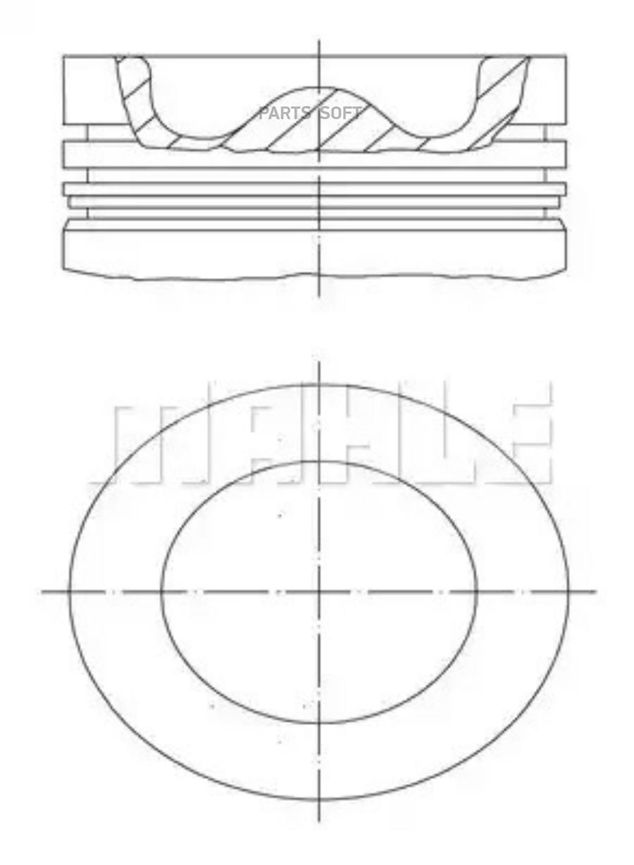 

Поршень d135 R6 IVECO CURSOR13 Mahle/Knecht 0099900