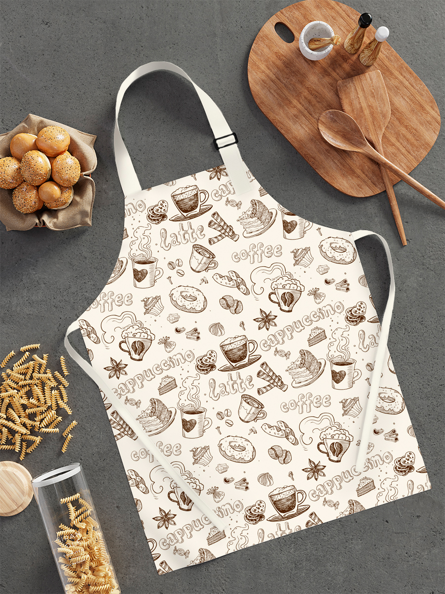 

Фартук кухонный " Coffee Cappuccino Latte"(арт. LJ-H-ФК-430), LJ-H-ФК-430