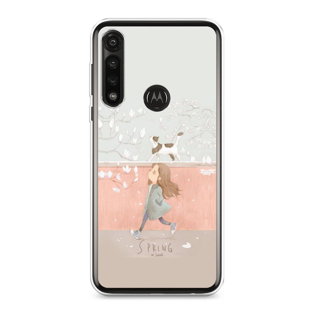 

Чехол Awog на Motorola Moto G Power 2020 "Девочка-весна", Разноцветный, 242650-7