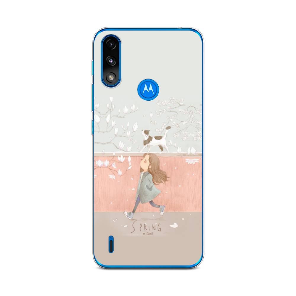 

Чехол Awog на Lenovo K13/Motorola Moto E7 Power "Девочка-весна", Разноцветный, 242450-7