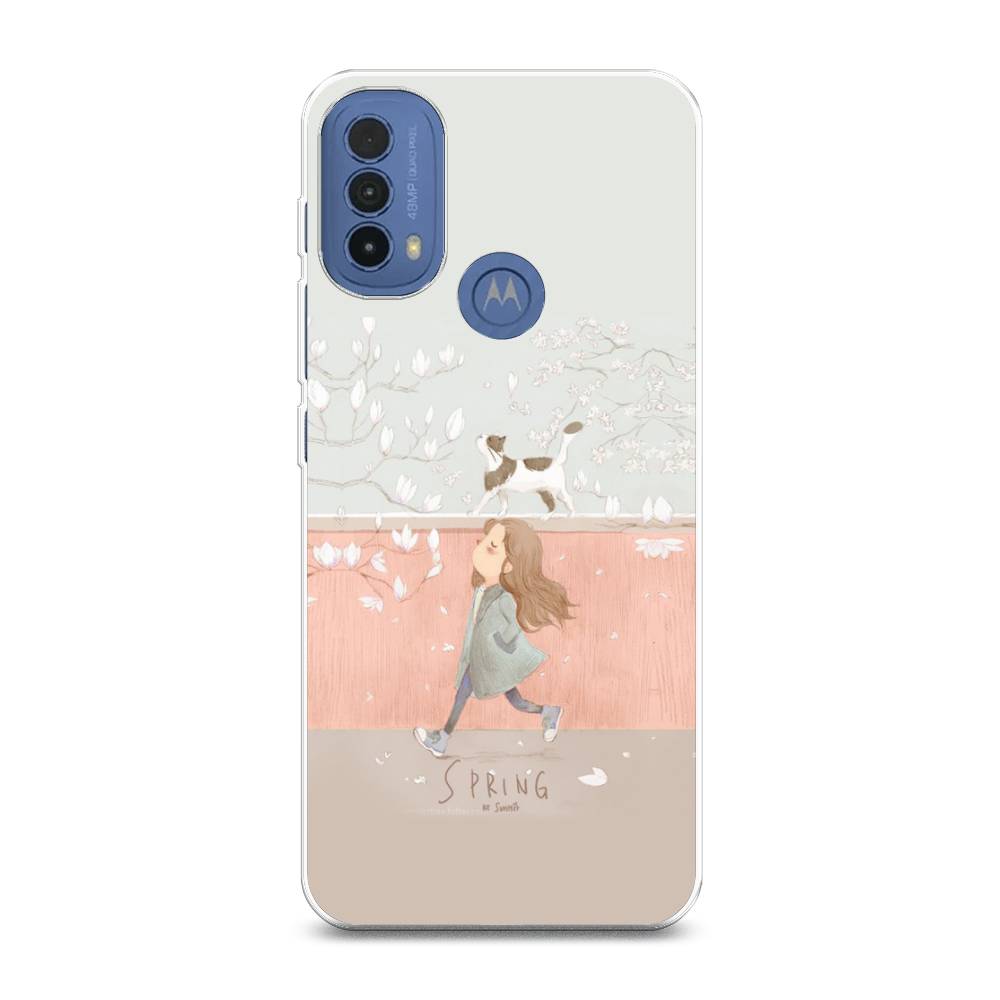 

Чехол Awog на Lenovo K14 Plus/Motorola Moto E20/E30/E40 "Девочка-весна", Разноцветный, 243550-7