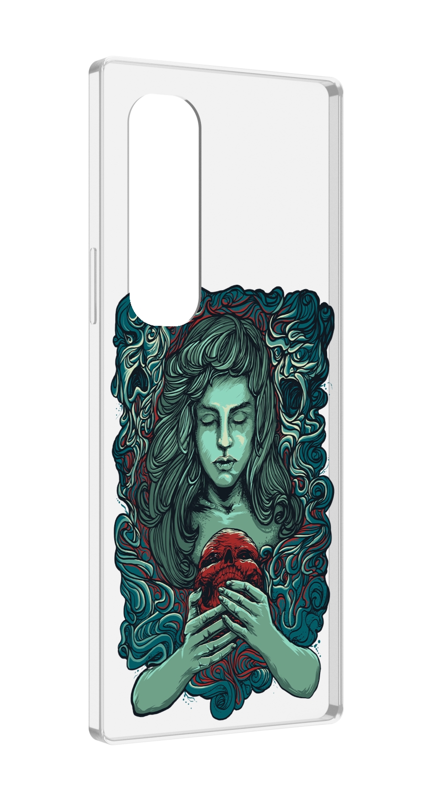 

Чехол MyPads спящая девушка для Samsung Galaxy Z Fold 4 (SM-F936), Прозрачный, Tocco