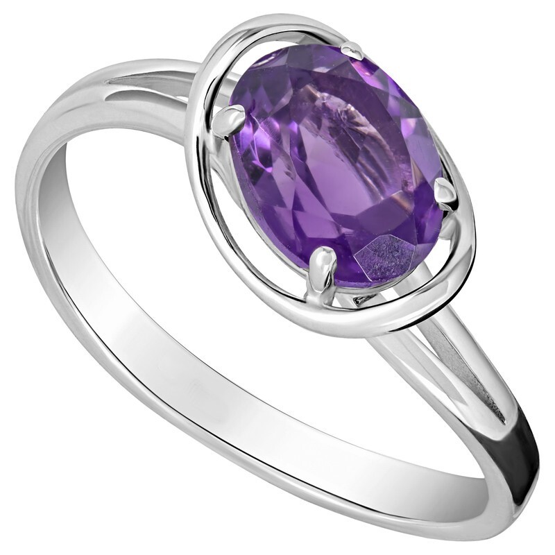 

Кольцо из серебра с аметистом р.  LAZURIT-ONLINE 8496PD, 8496PD