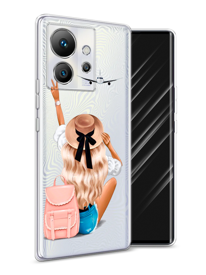 

Чехол Awog на Infinix Zero Ultra 5G "Автостопом самолетом", Бежевый;белый, 3102850-7