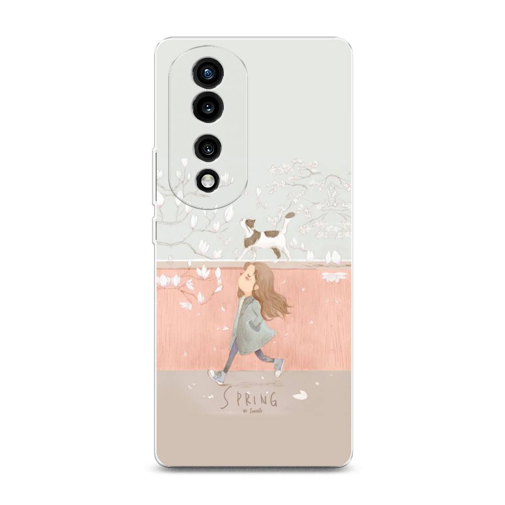 

Силиконовый чехол "Девочка-весна" на Honor 70 Pro, 6108350-7
