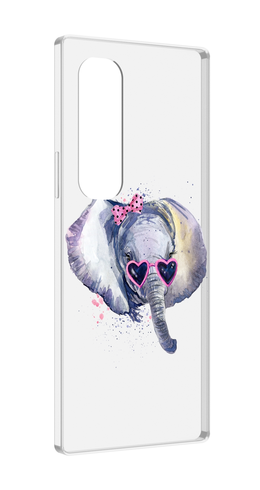 

Чехол MyPads слоник в очках для Samsung Galaxy Z Fold 4 (SM-F936), Прозрачный, Tocco