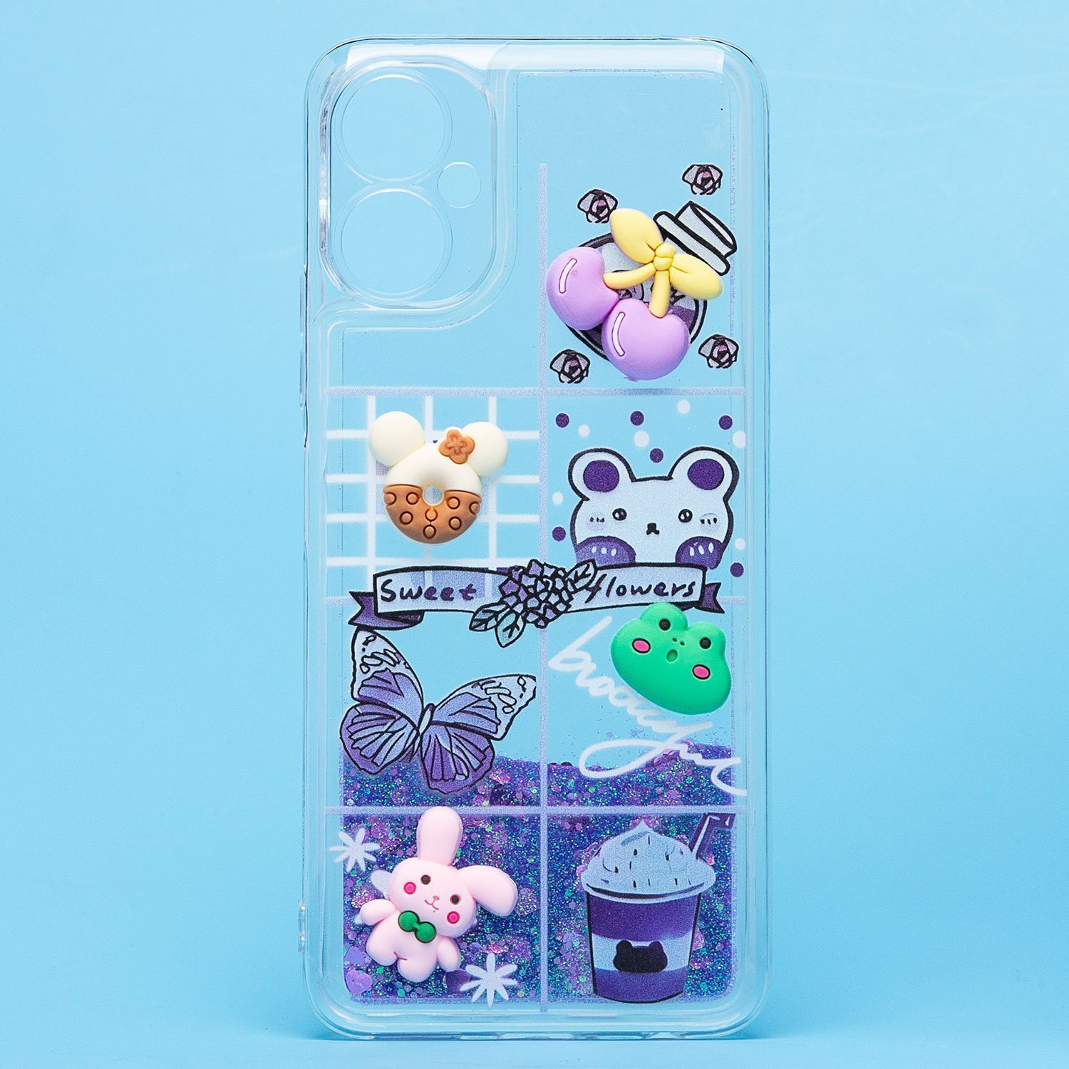 

Чехол Tecno Spark 9 Pro (KH7n) силиконовый 3D игрушки <фиолетовый>