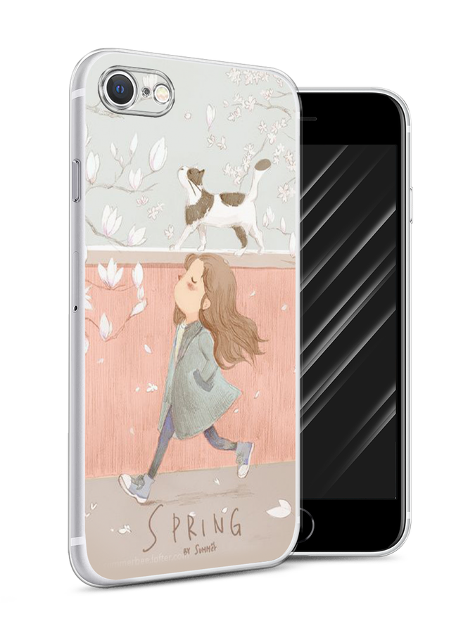 

Чехол Awog на Apple iPhone 7 / Айфон 7 "Девочка-весна", Разноцветный, 10650-7