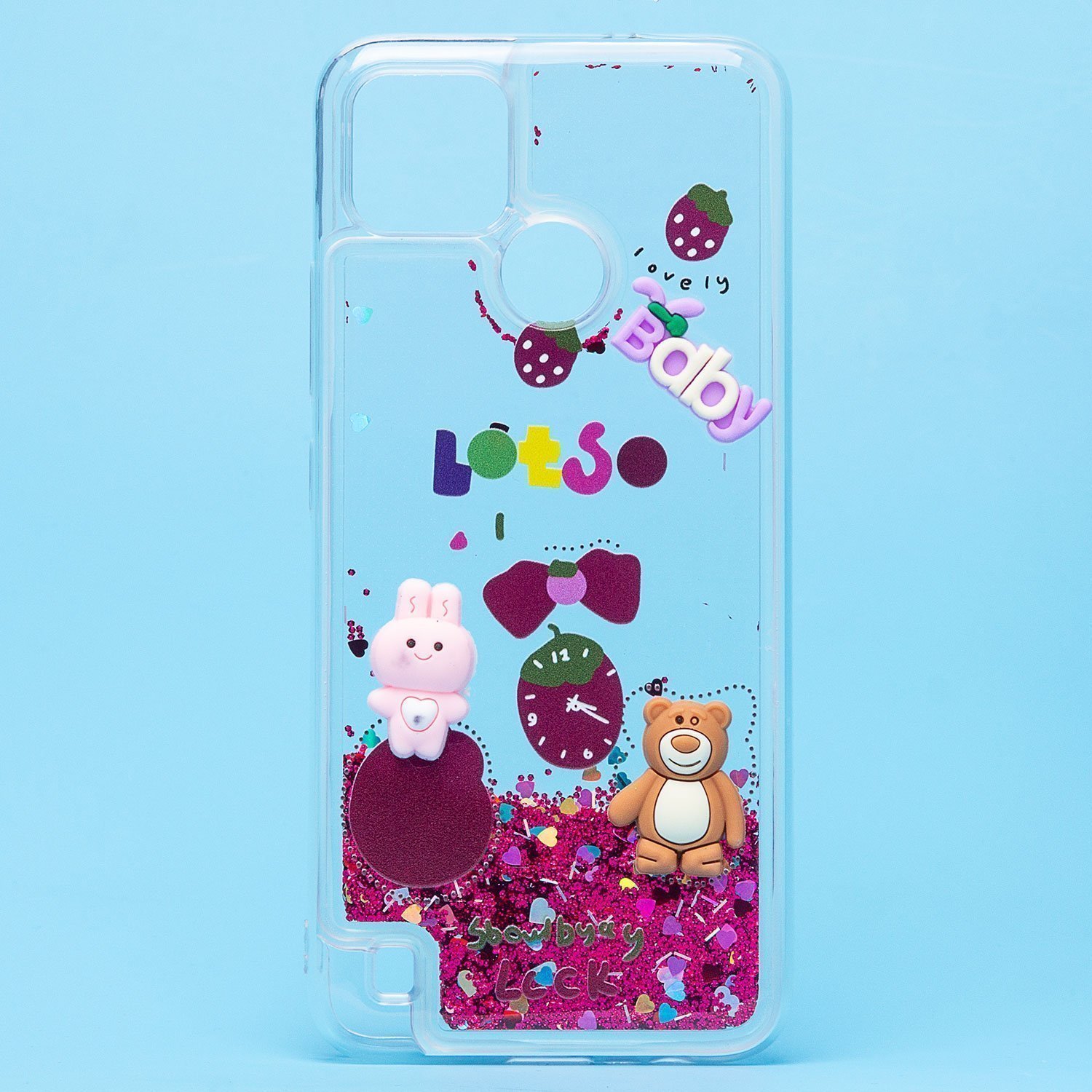 

Чехол Realme C21Y (RMX3261, RMX3263) силиконовый 3D игрушки <бордовый>
