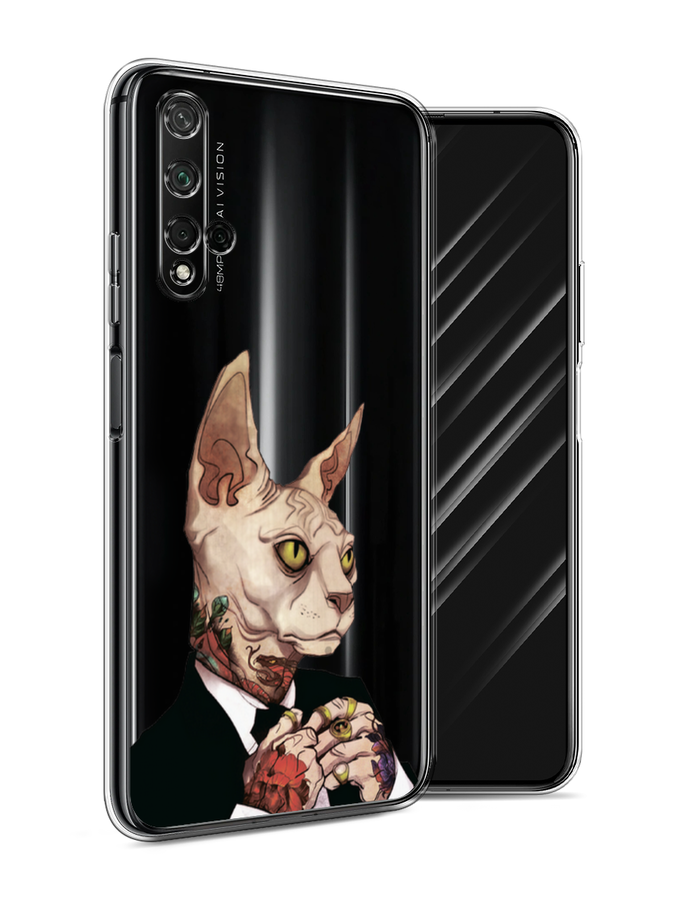 

Чехол Awog на Honor 20 "Татуированный сфинкс", Бежевый;черный;красный, 69550-7