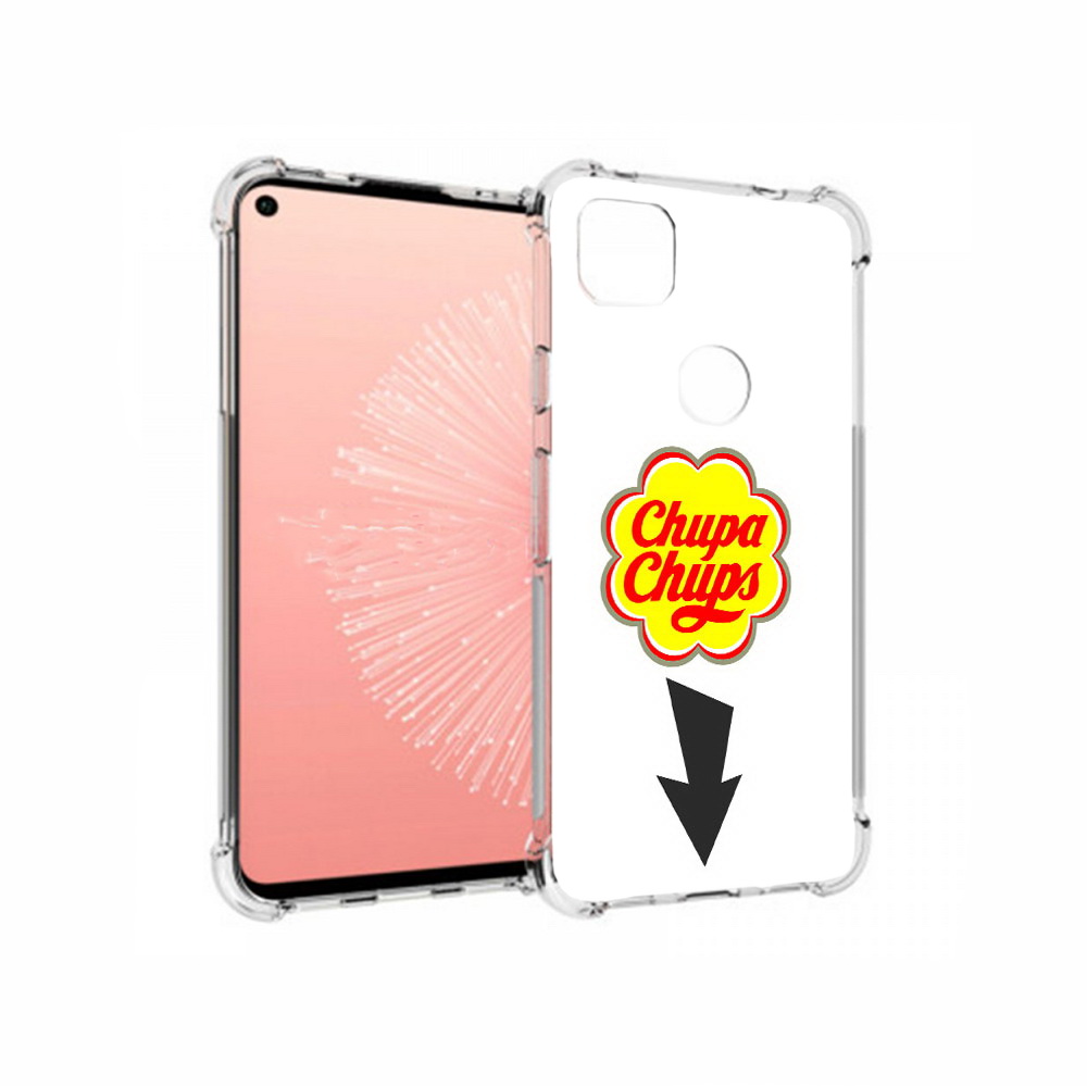 

Чехол MyPads Tocco для Google Pixel 4A чупа чупс, Прозрачный, Tocco