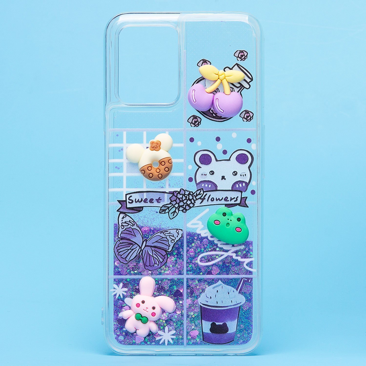 

Чехол Realme 8i (RMX3151) силиконовый 3D игрушки <фиолетовый>