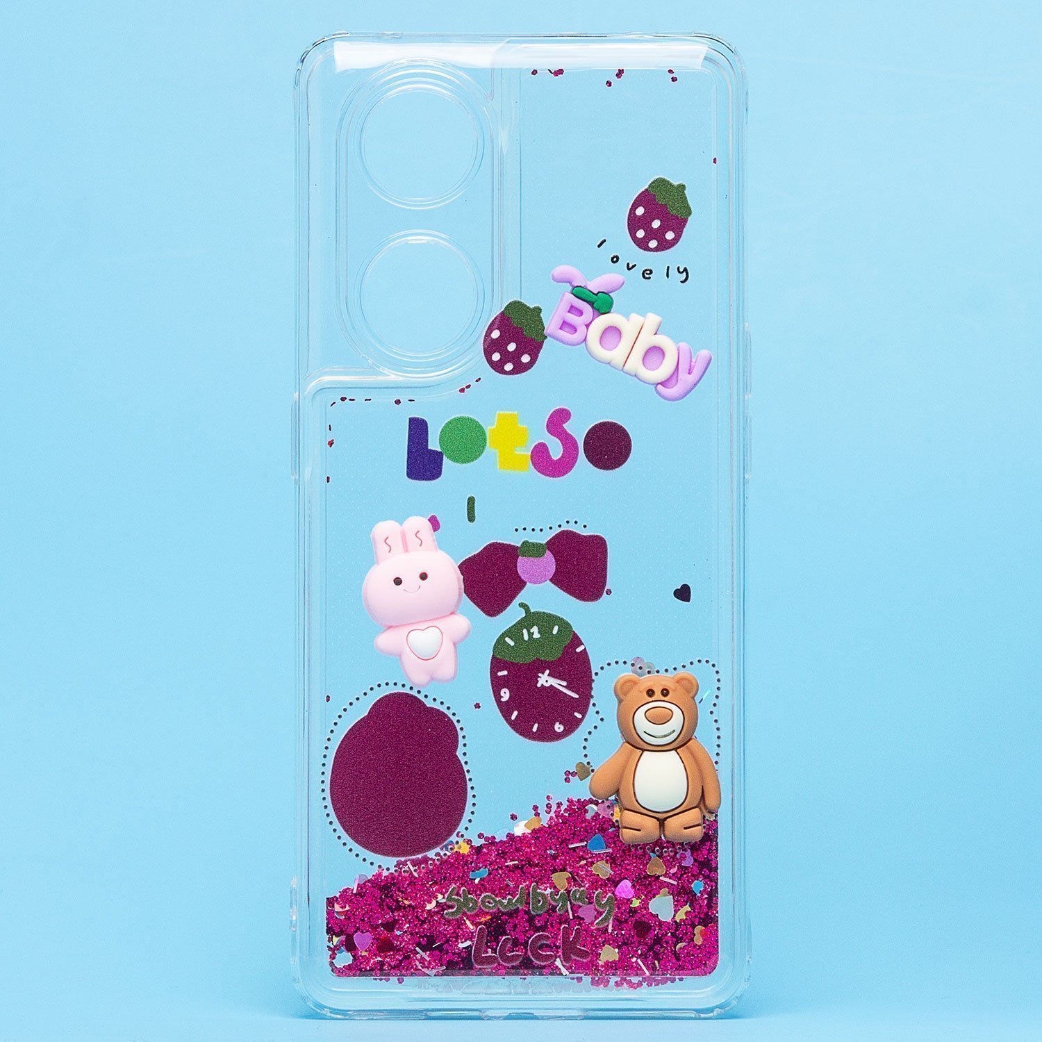 

Чехол Oppo Reno 8T 5G (CPH2505) силиконовый 3D игрушки <бордовый>