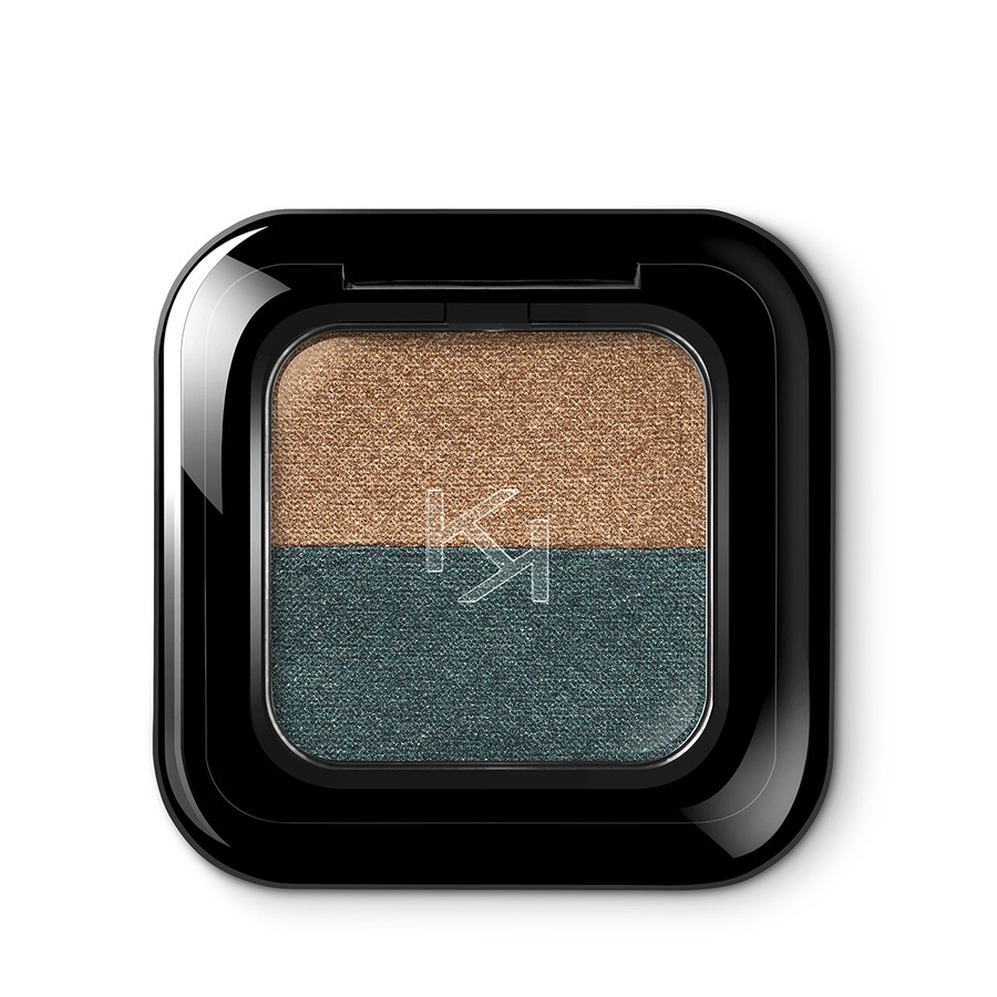 Тени для век Kiko Milano Bright duo eyeshadow двойные № 15 Classic Gold