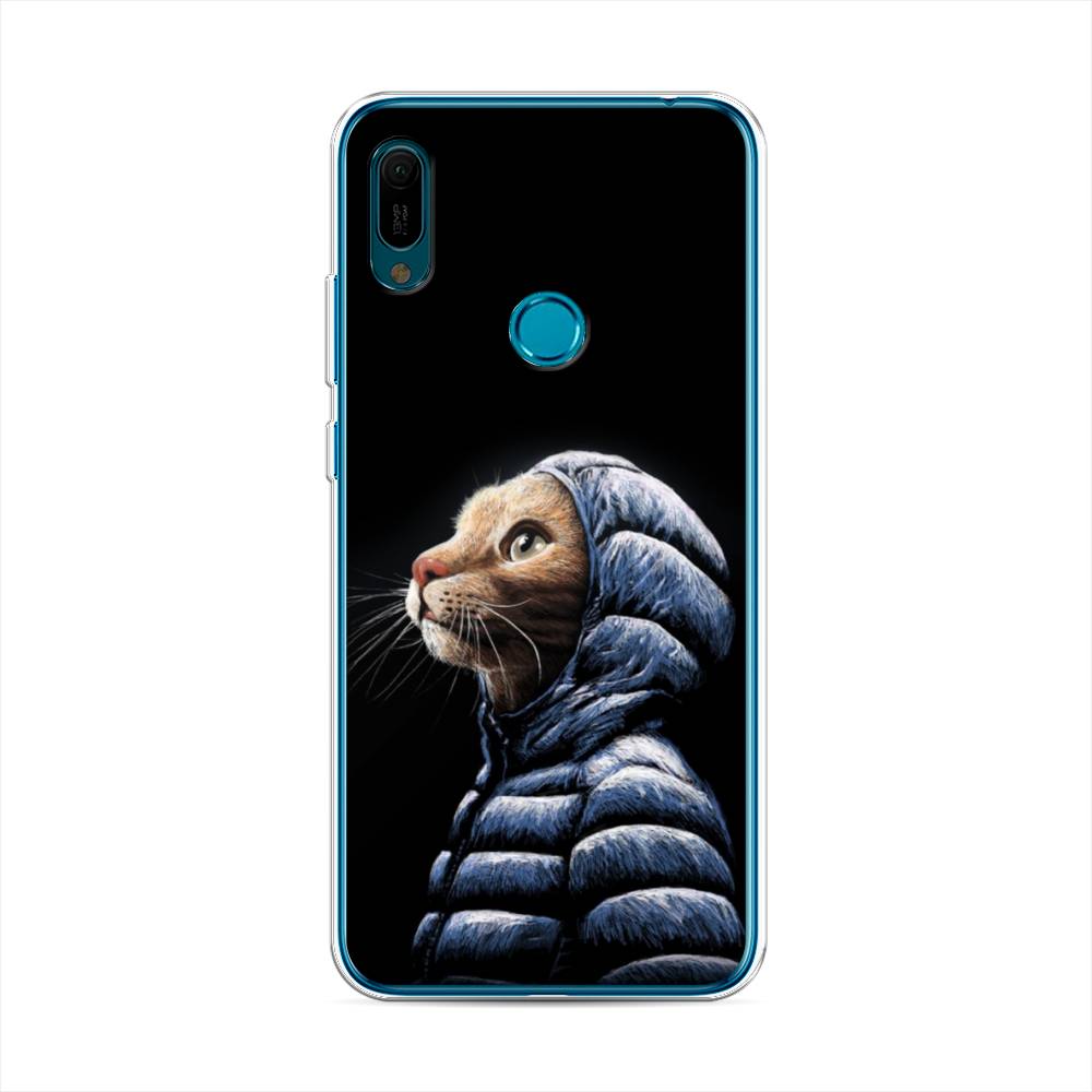 

Чехол Awog на Huawei Y6 2019 "Кот в капюшоне", Черный;бежевый;синий, 68650-2