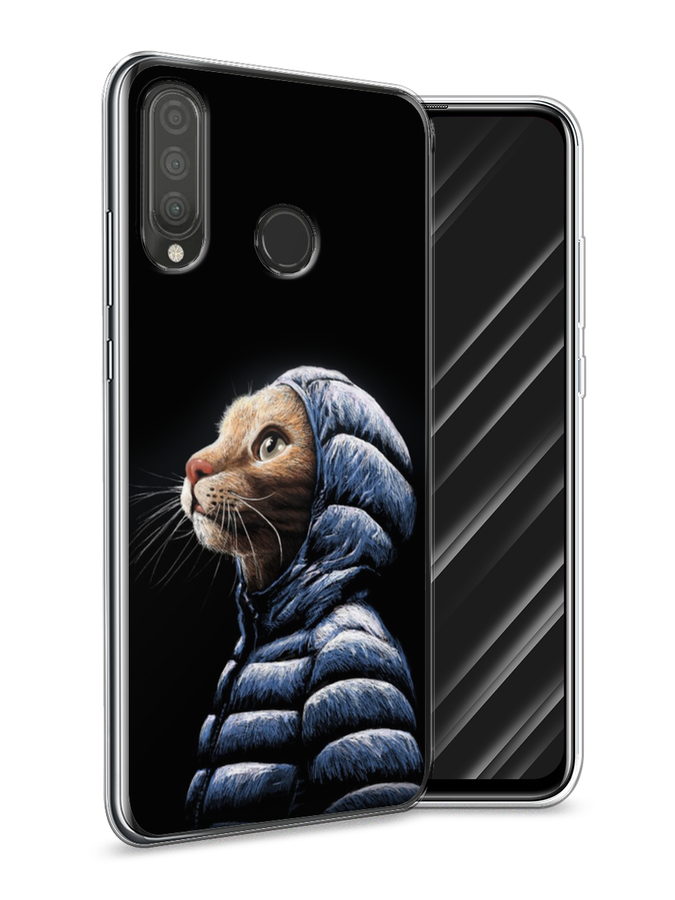 

Чехол Awog на Huawei P30 Lite "Кот в капюшоне", Черный;бежевый;синий, 67950-2
