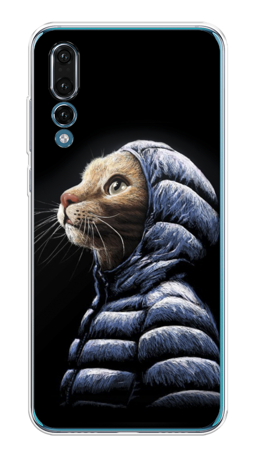 

Чехол Awog на Huawei P20 Pro "Кот в капюшоне", Черный;бежевый;синий, 65050-2