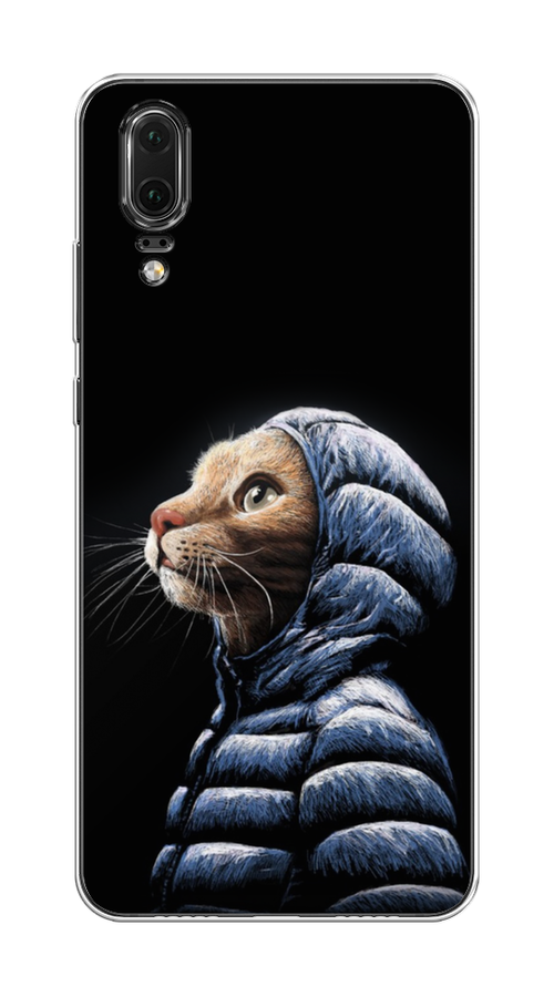 

Чехол Awog на Huawei P20 "Кот в капюшоне", Черный;бежевый;синий, 64350-2