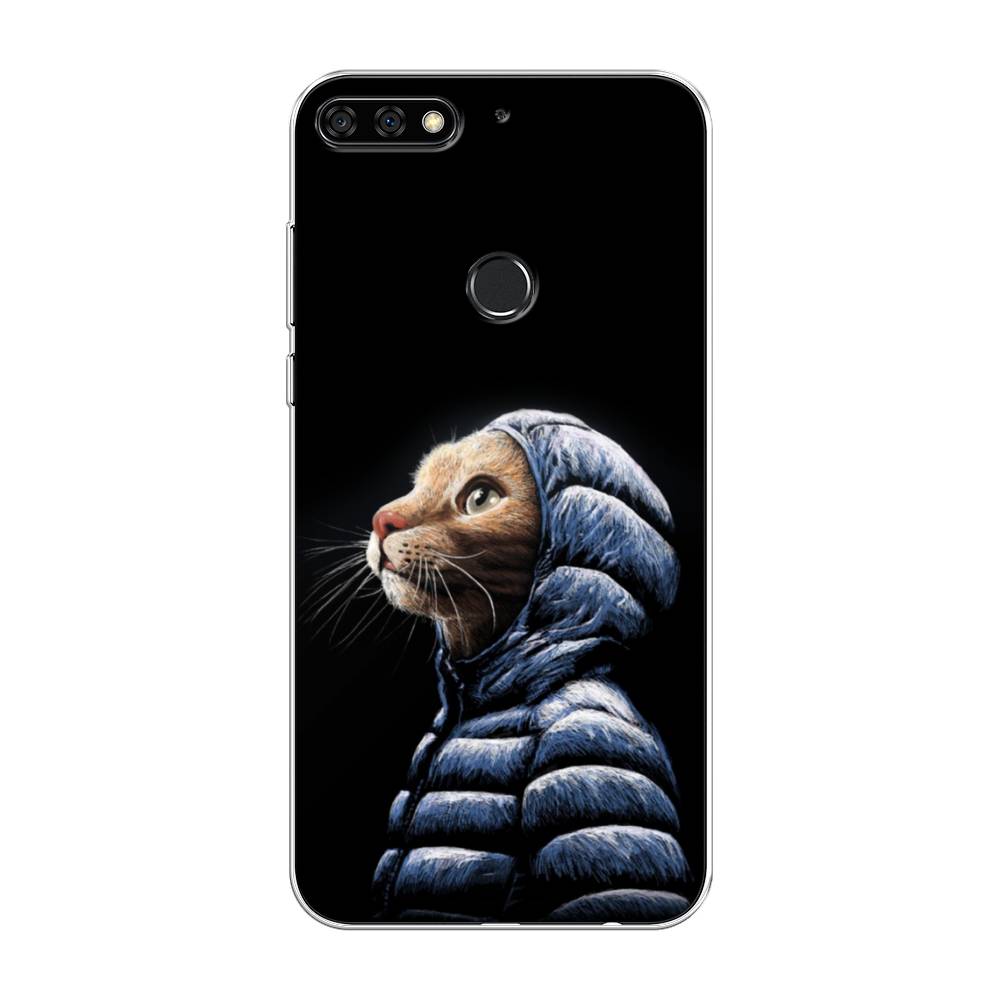 

Чехол Awog на Huawei Nova 2 Lite "Кот в капюшоне", Черный;бежевый;синий, 64650-2