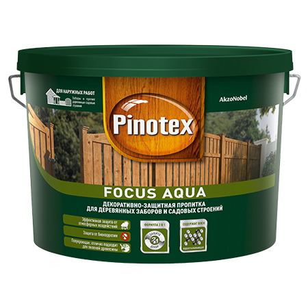 

Пропитка для дерева Pinotex Focus Aqua, Focus Aqua