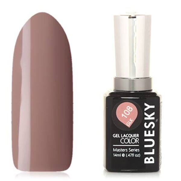 

Гель-лак Bluesky Masters Series без блесток, плотный, GLK108 цвета кофе с молоком, 14 мл