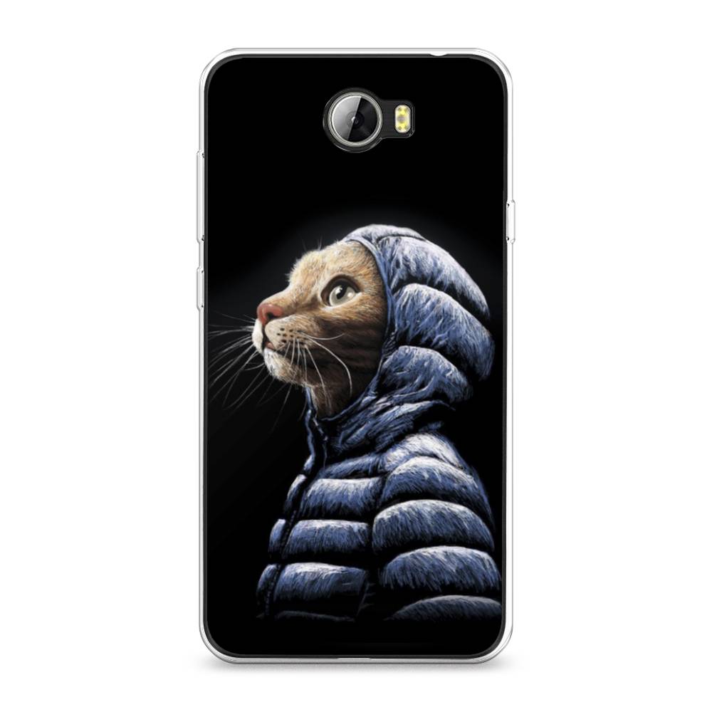 

Чехол Awog на Honor 5A "Кот в капюшоне", Черный;бежевый;синий, 60350-2