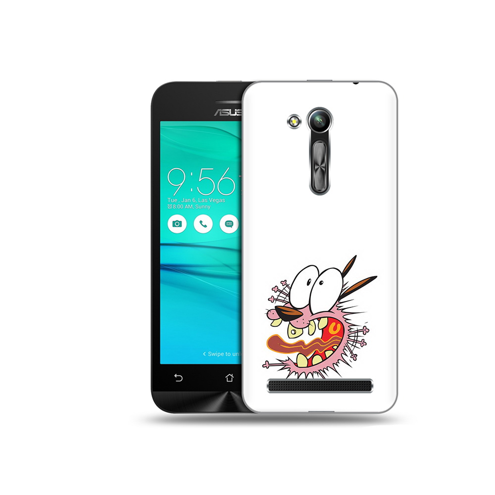 

Чехол MyPads Tocco для Asus ZenFone Go (ZB452KG) испуганный бобик, Прозрачный, Tocco