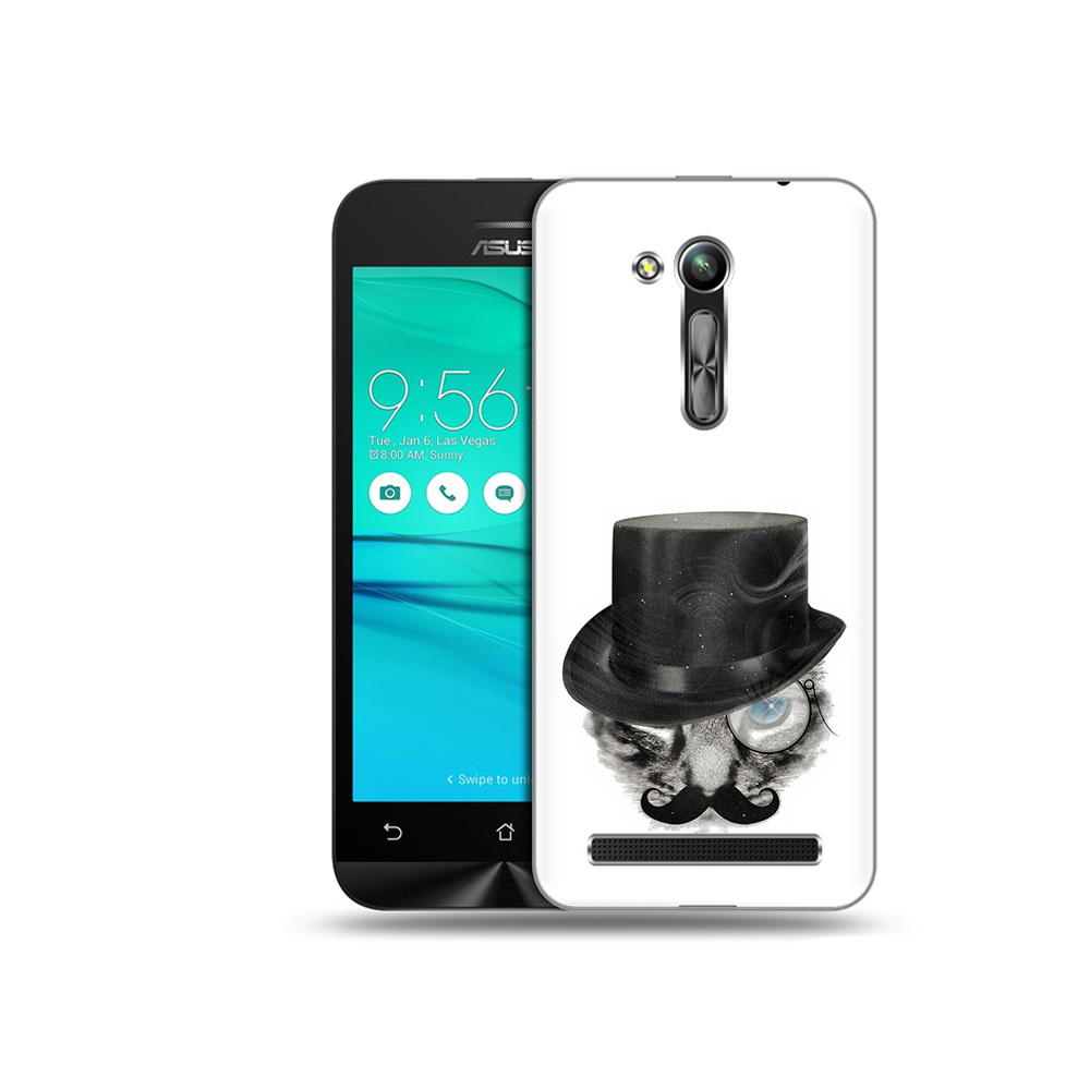 Чехол MyPads Tocco для Asus ZenFone Go (ZB452KG) интелегентный кот
