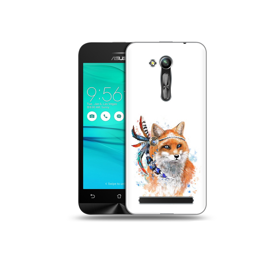

Чехол MyPads Tocco для Asus ZenFone Go (ZB452KG) инду лиса, Прозрачный, Tocco