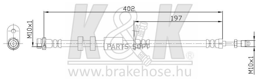 

Шланг Тормозной Kиk Ft1360 Ford Focus 3 11- / C-Max 10- Front Lh=Rh K&K арт. FT1360