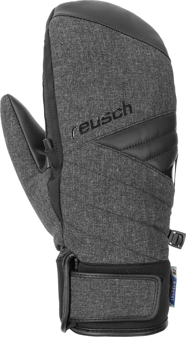 фото Варежки горнолыжные reusch anakin r-tex xt mitten black/black melange (inch (дюйм):7,5)