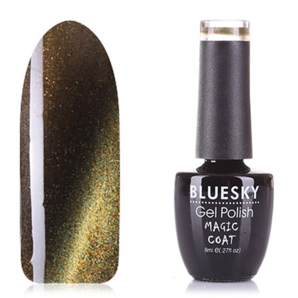 

Гель-лак Bluesky Magic Coat с микроблестками, полупрозрачный, 3551, №003 черный, 8 мл