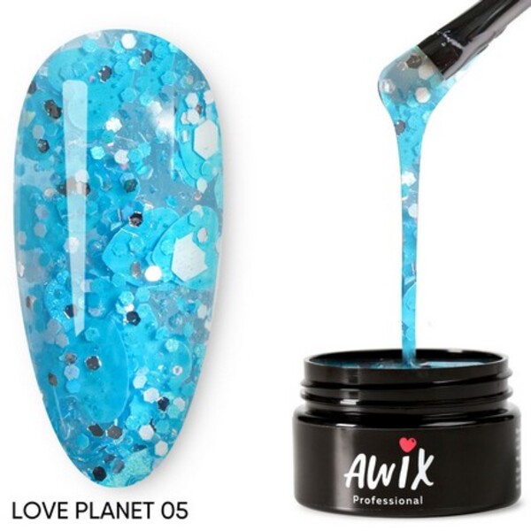 фото Гель-лак awix professional love planet 05, 8 г
