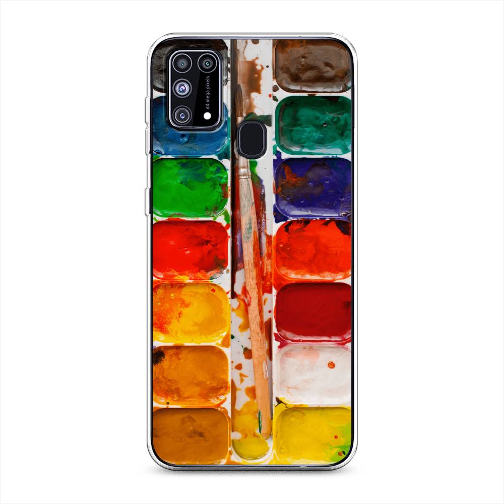 

Чехол на Samsung Galaxy M31 "Акварель", Красный;желтый;синий, 2100750-4