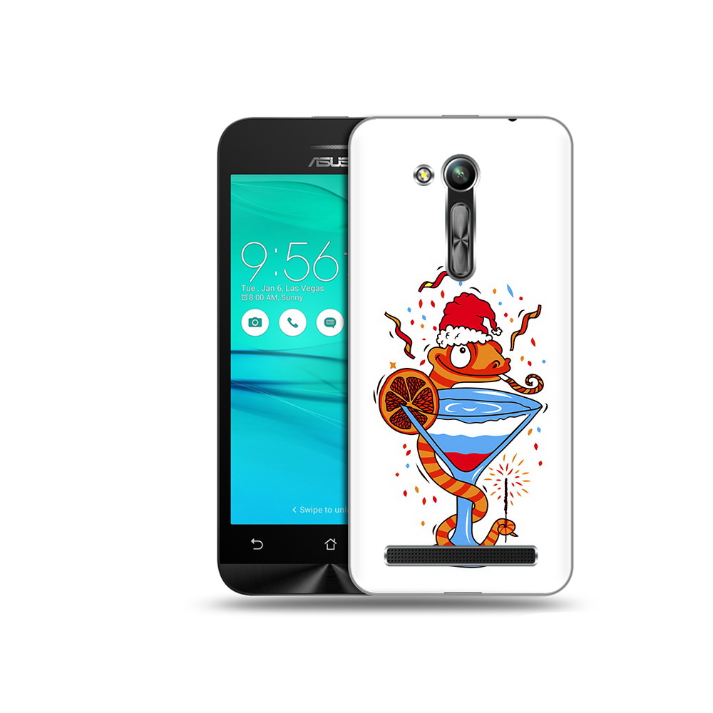 

Чехол MyPads Tocco для Asus ZenFone Go (ZB452KG) змейка, Прозрачный, Tocco