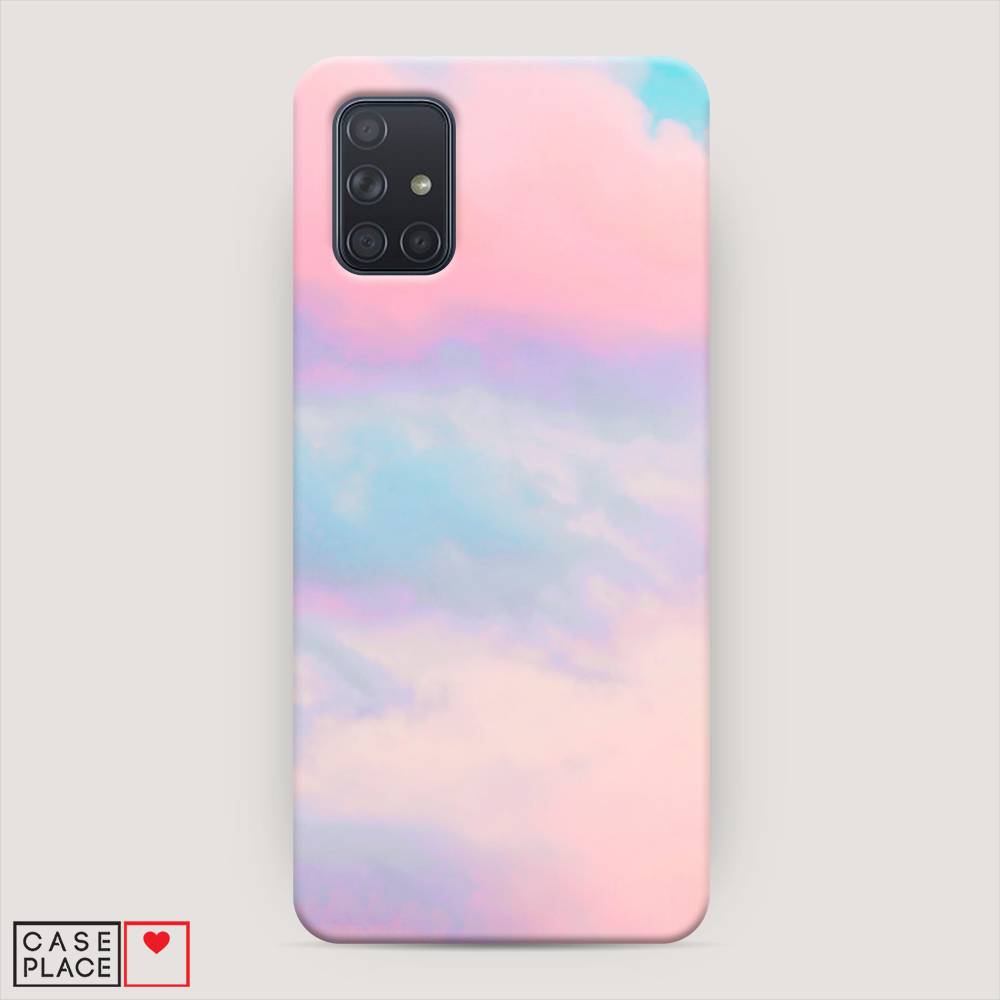 

Пластиковый чехол "Розовые облака" на Samsung Galaxy A71, 29020-2