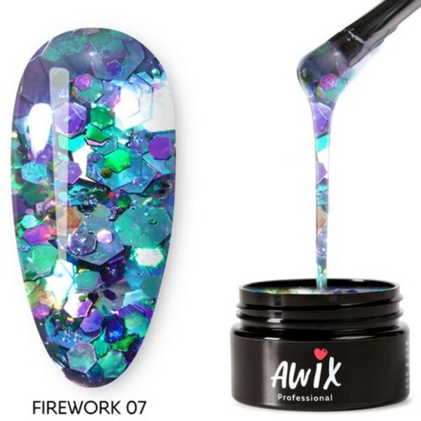 

Гель-лак AWIX Professional Firework 07, 8 г