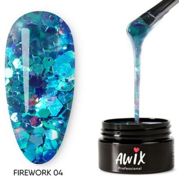 

Гель-лак AWIX Professional Firework 04, 8 г