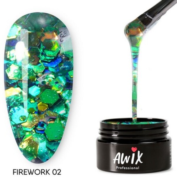 

Гель-лак AWIX Professional Firework 02, 8 г