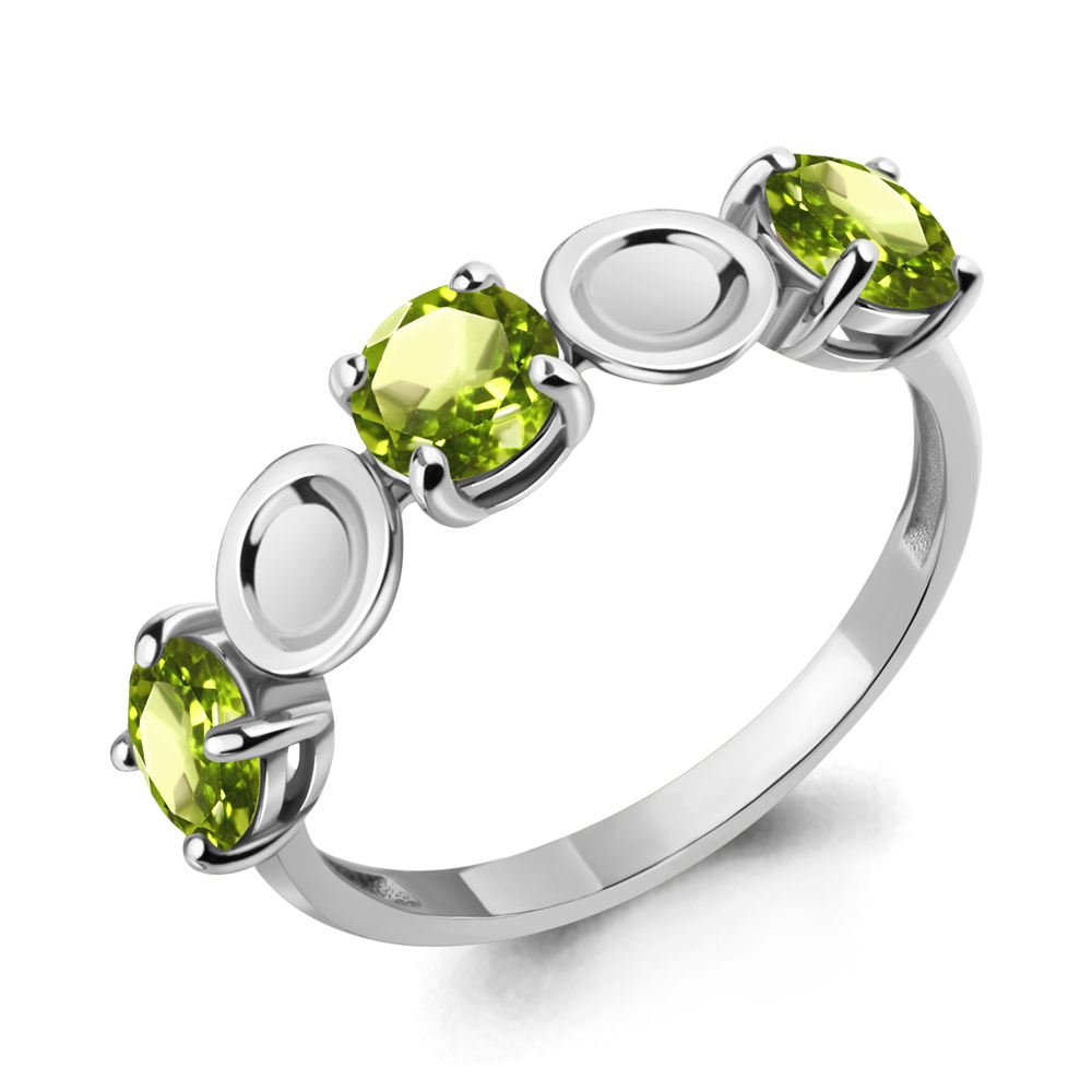 

Кольцо из серебра с хризолитом р. 16 Aquamarine 6956407_925_р, 6956407_925_р