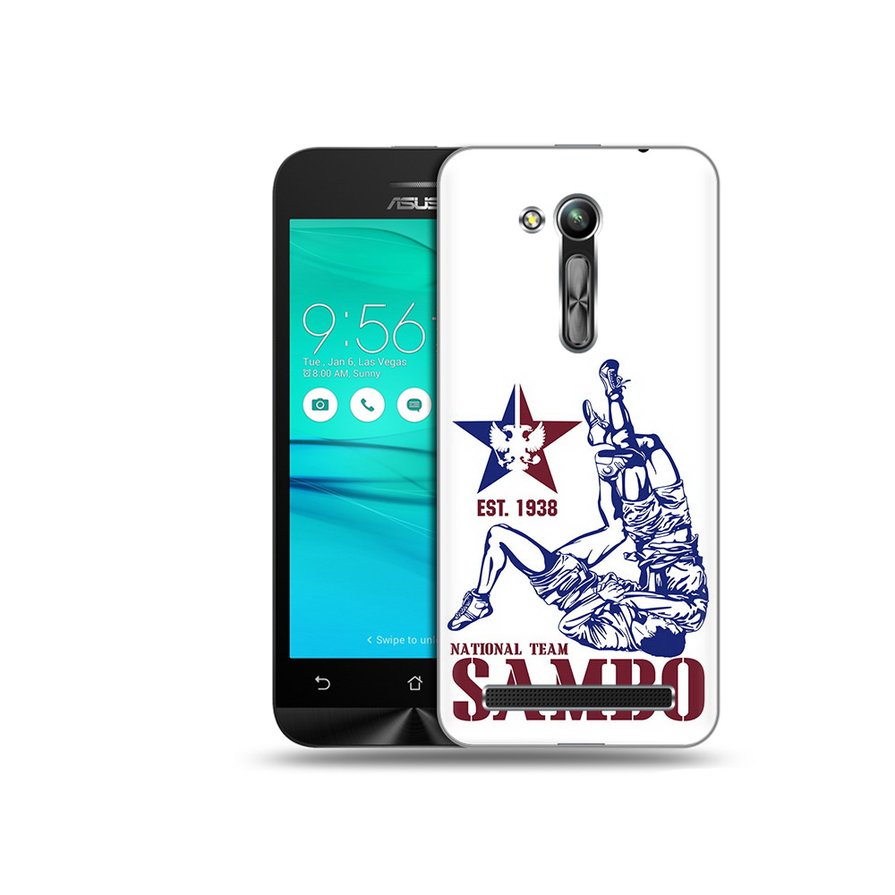 

Чехол MyPads Tocco для Asus ZenFone Go (ZB452KG) единоборства самбо, Прозрачный, Tocco