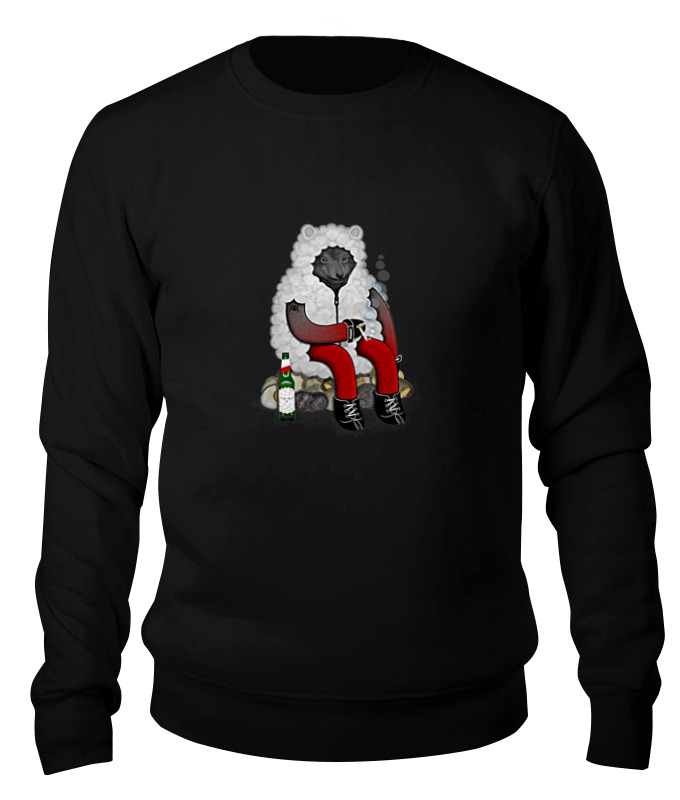 

Свитшот унисекс Printio stars on the black черный 2XL, stars on the black