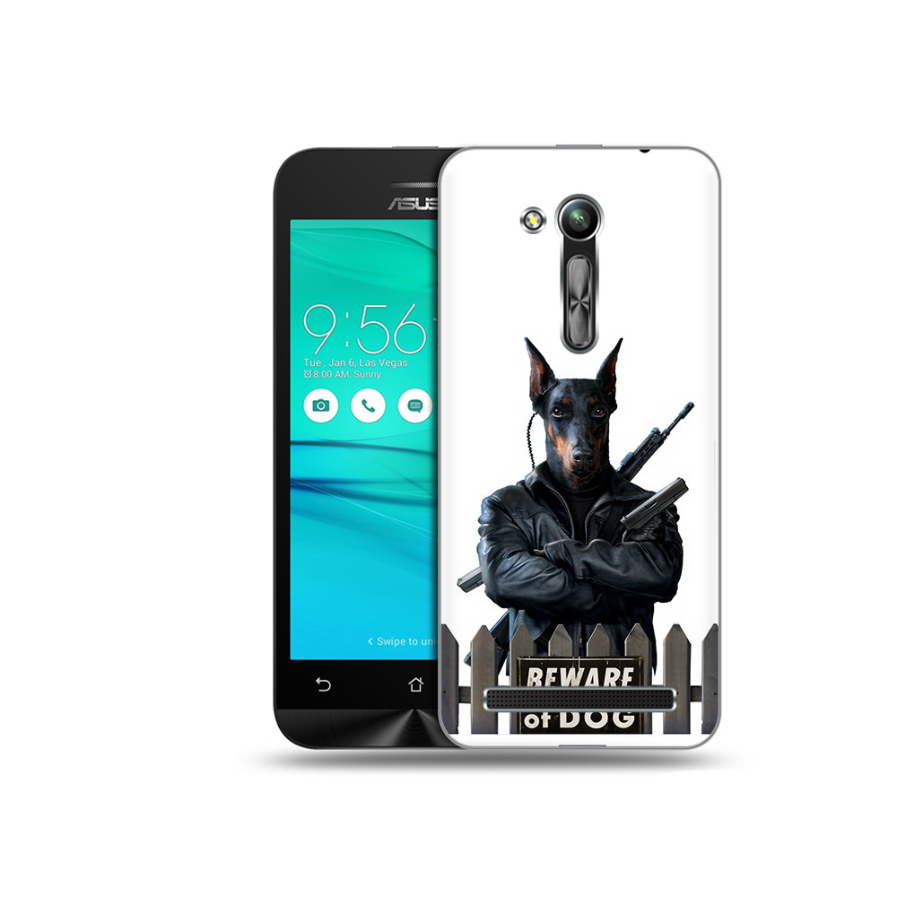 

Чехол MyPads Tocco для Asus ZenFone Go (ZB452KG) доберман, Прозрачный, Tocco
