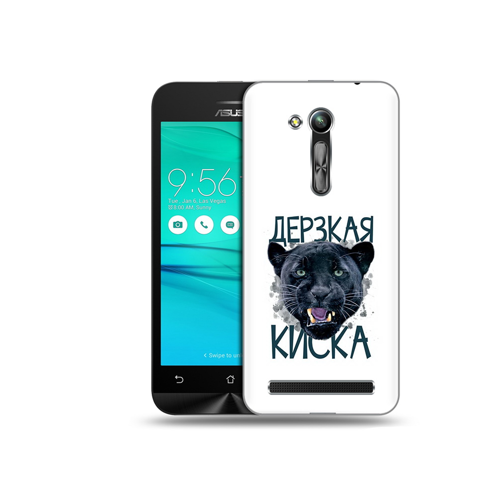 

Чехол MyPads Tocco для Asus ZenFone Go (ZB452KG) дерзкая киска, Прозрачный, Tocco